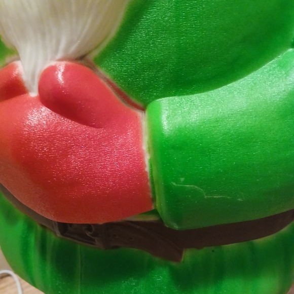 Elf Blow Mold 28" Vtg 1990 Union Products Christmas Santa's Helper - Picture 5 of 7